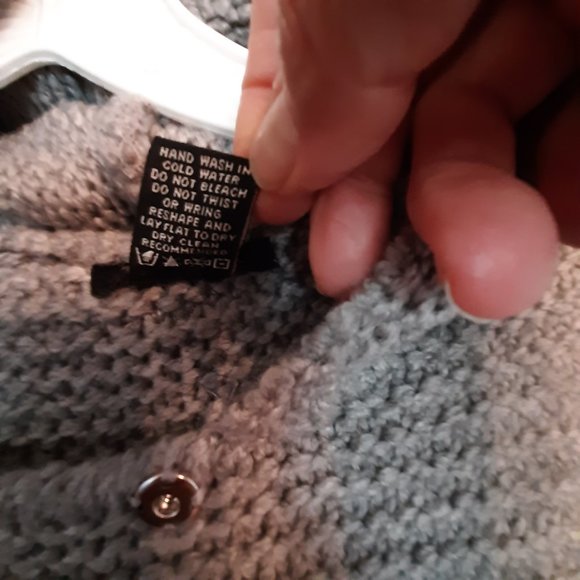 BCBGMaxAzaria Cable Knit Cardigan - Medium - Picture 3 of 6